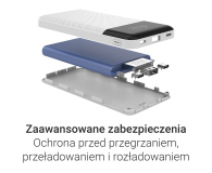 Silver Monkey Powerbank Smart 10 000 mAh 22.5W Biały - 1481439 - zdjęcie 7